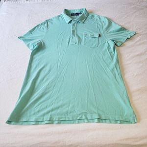 Vineyard Vines Mens Size Large Pastel Green Polo Logo Whale